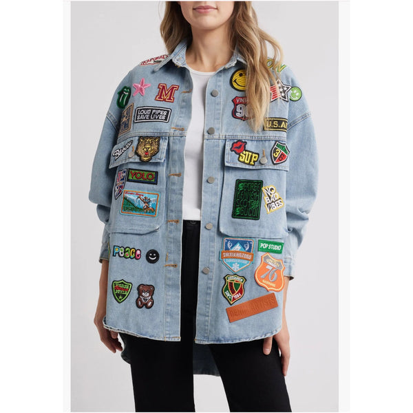 Thora Patch Denim Jacket – Nikki Lund