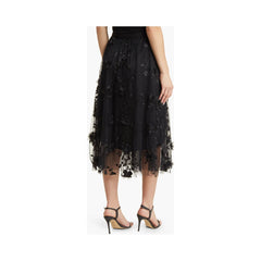 Audra Floral Appliqué Chiffon Maxi Skirt