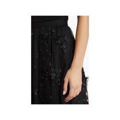 Audra Floral Appliqué Chiffon Maxi Skirt