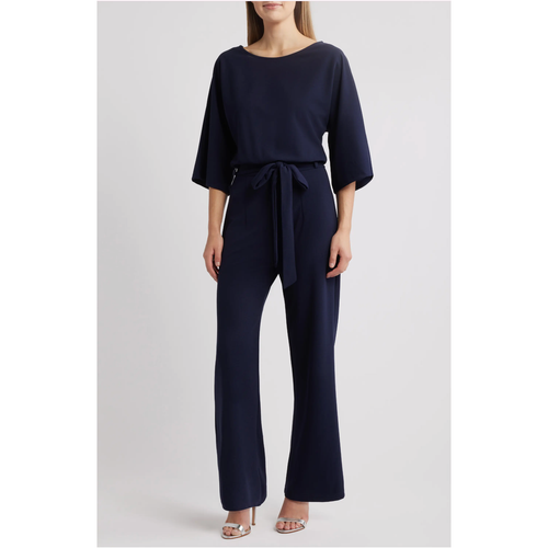 Joycelyn Flare Sleeve Tie Waist Jumpsuit
