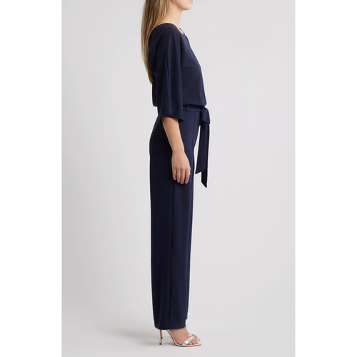 Joycelyn Flare Sleeve Tie Waist Jumpsuit