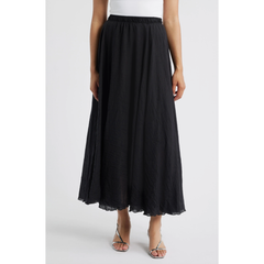 Alba Pull-On Midi A-LIne Skirt