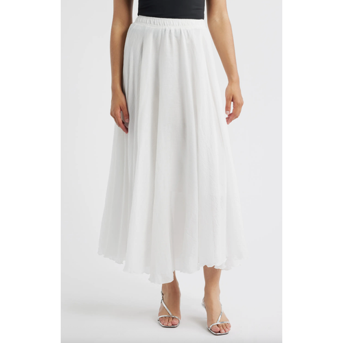 Alba Pull-On Midi A-LIne Skirt