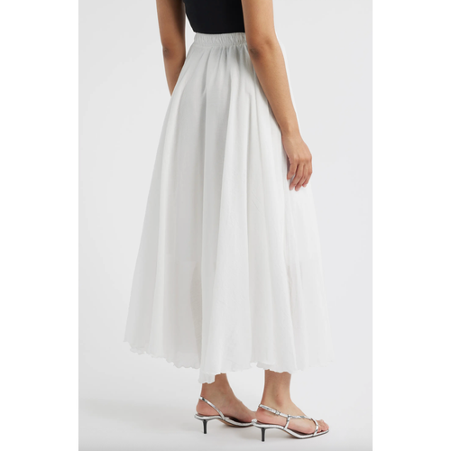 Alba Pull-On Midi A-LIne Skirt