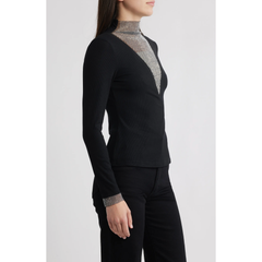 Gillian Rhinestone Rib Top