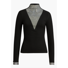 Gillian Rhinestone Rib Top