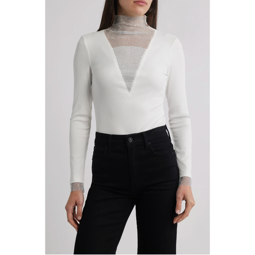 Gillian Rhinestone Rib Top