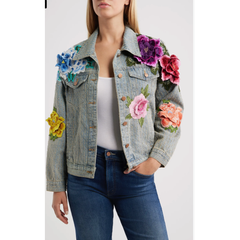 BLOSSOM 3D FLORAL EMBROIDERED JACKET