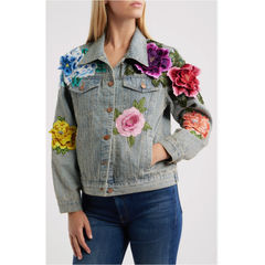 BLOSSOM 3D FLORAL EMBROIDERED JACKET