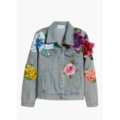 BLOSSOM 3D FLORAL EMBROIDERED JACKET