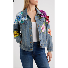 BLOSSOM 3D FLORAL EMBROIDERED JACKET