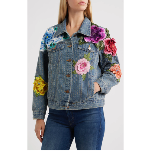 BLOSSOM 3D FLORAL EMBROIDERED JACKET