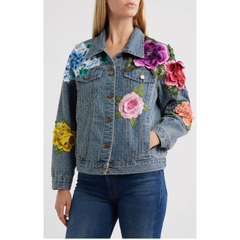 BLOSSOM 3D FLORAL EMBROIDERED JACKET