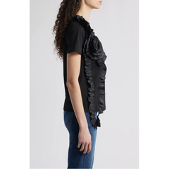 Peony Floral Appliqué Top