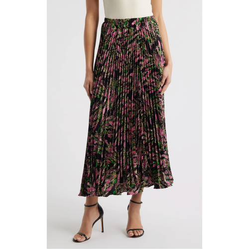 Luca Pleated Midi Skirt