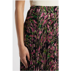 Luca Pleated Midi Skirt