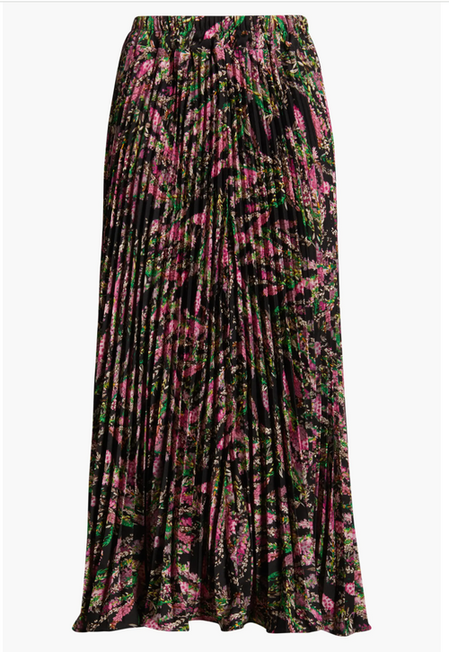 Luca Pleated Midi Skirt