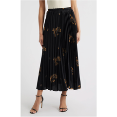 Alessandra Pleated Midi Skirt