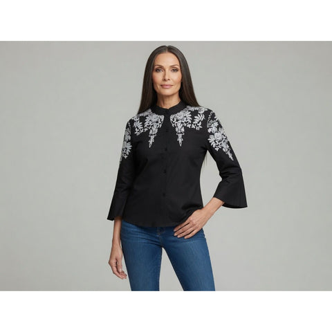 XILRY Embroidered Blouse