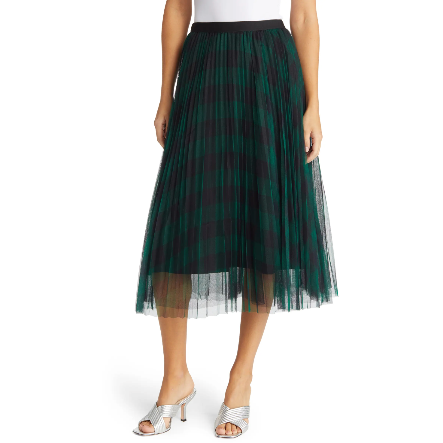 Belinda Plaid A-Line Skirt