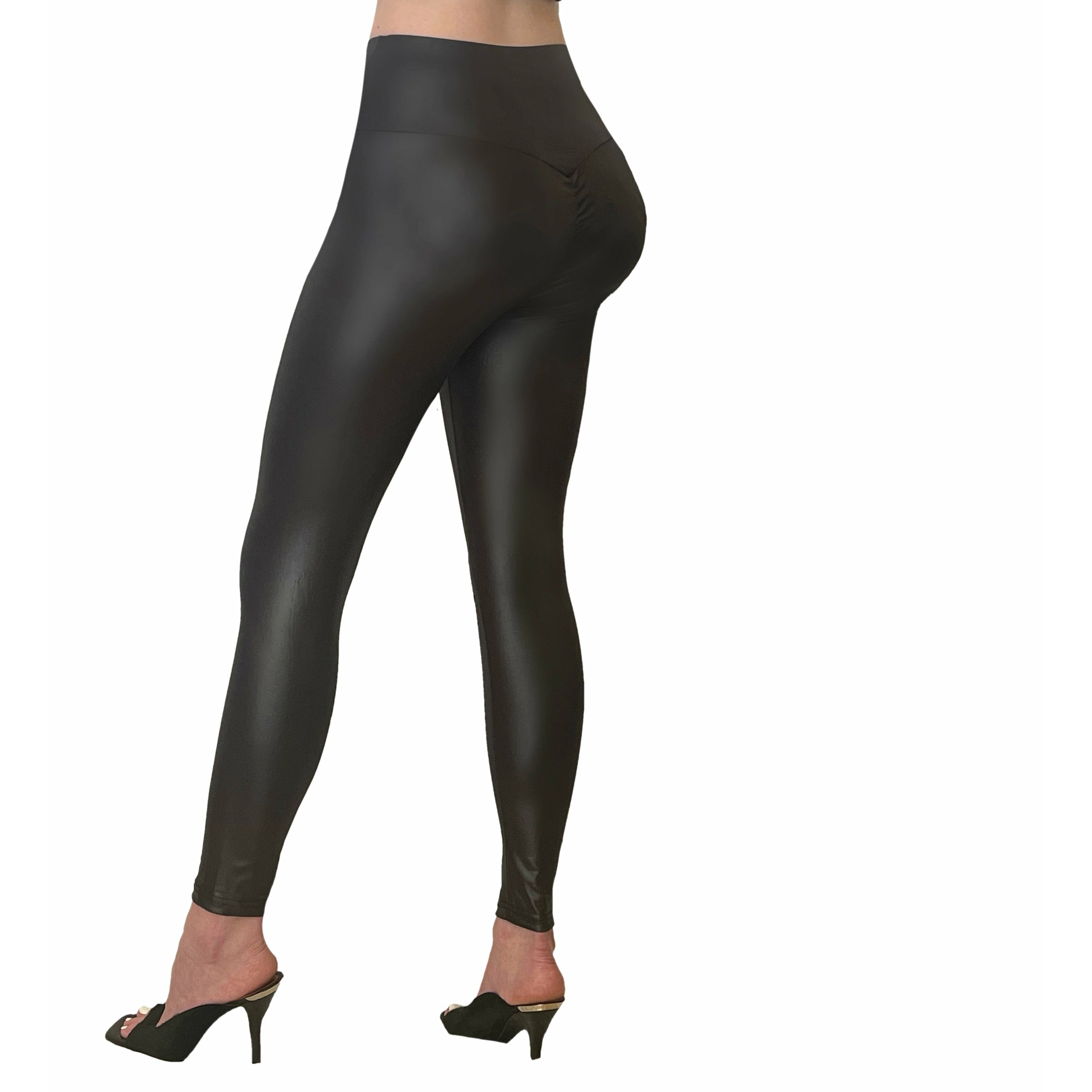 Penelope High Waisted Faux Leather Leggings