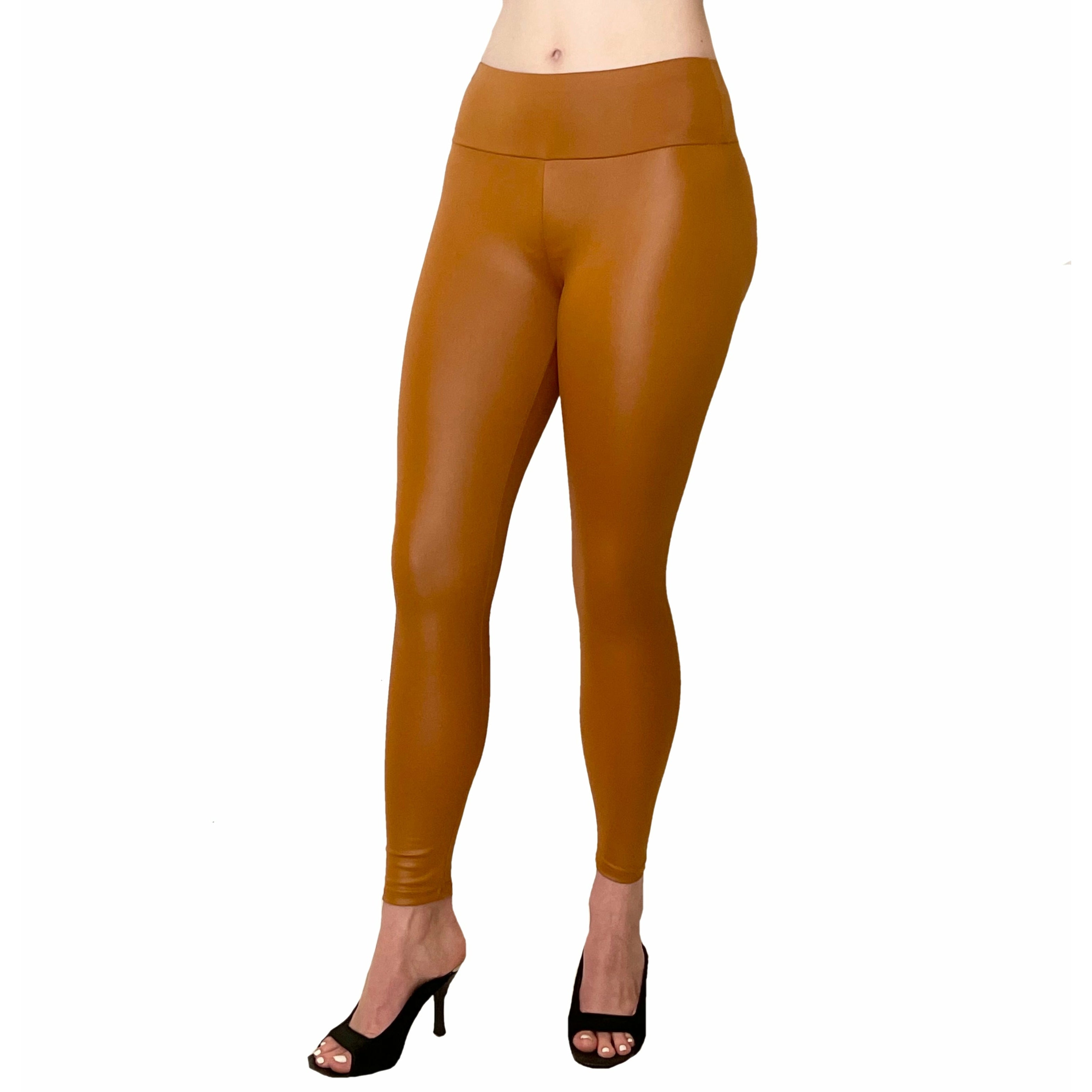 Penelope High Waisted Faux Leather Leggings